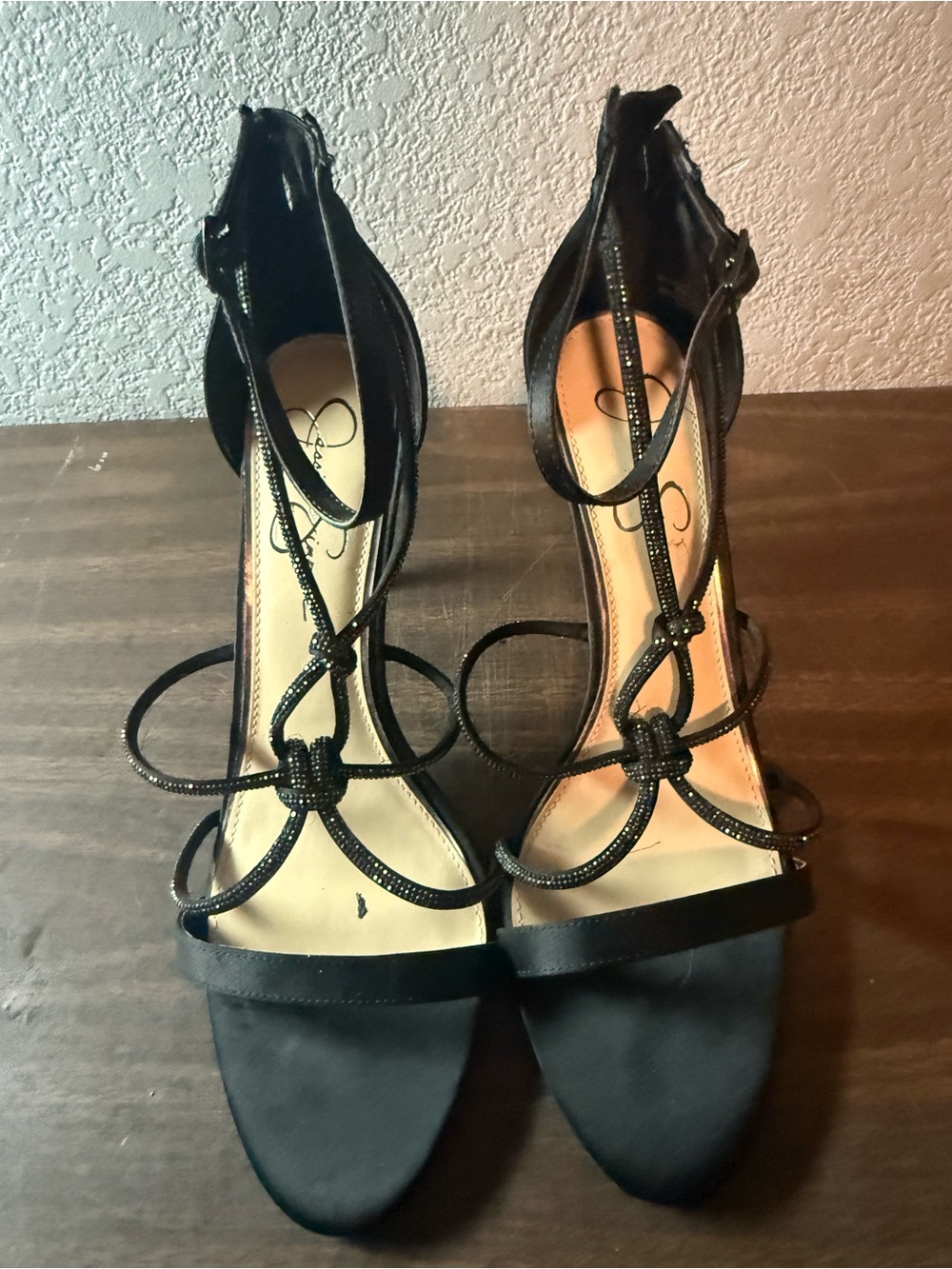 Jessica Simpson JOSY Black Stiletto Heels Size 12